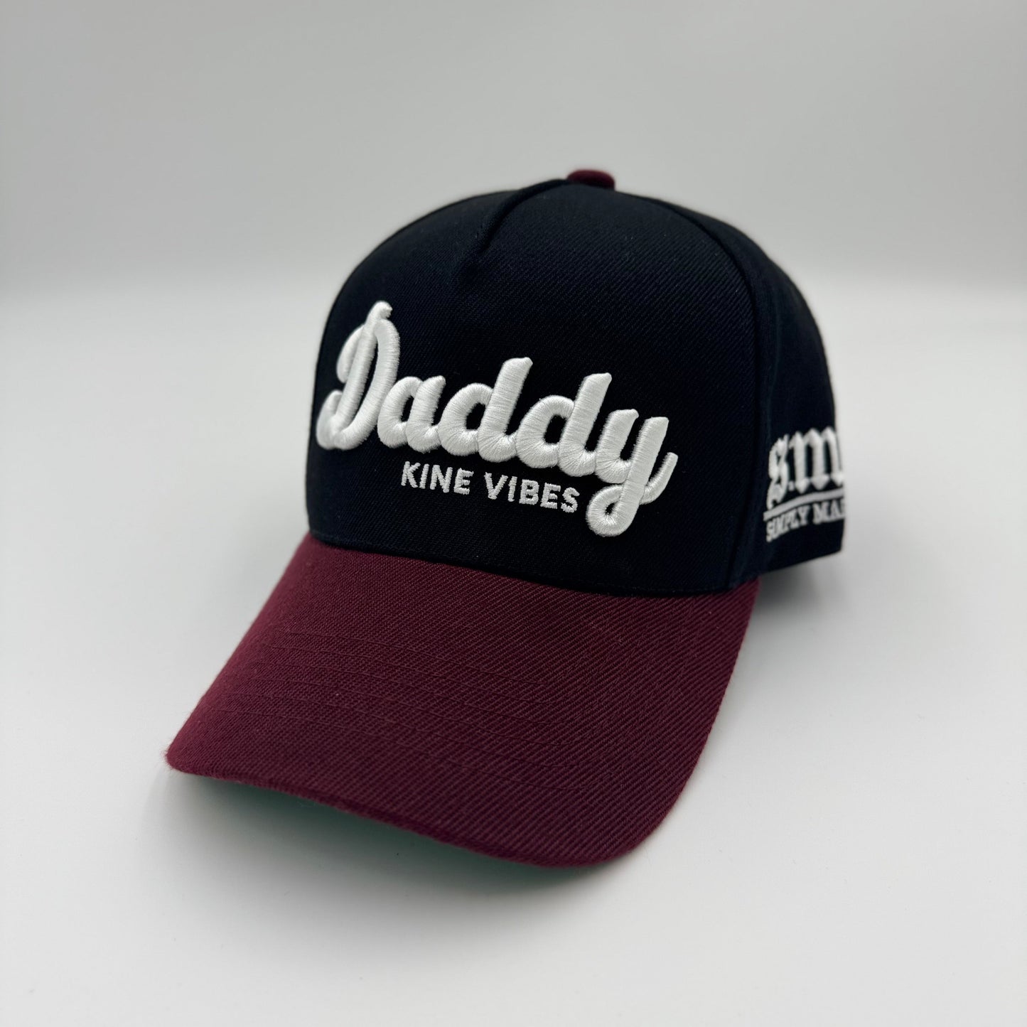 DADDY KINE VIBES - Black/Maroon