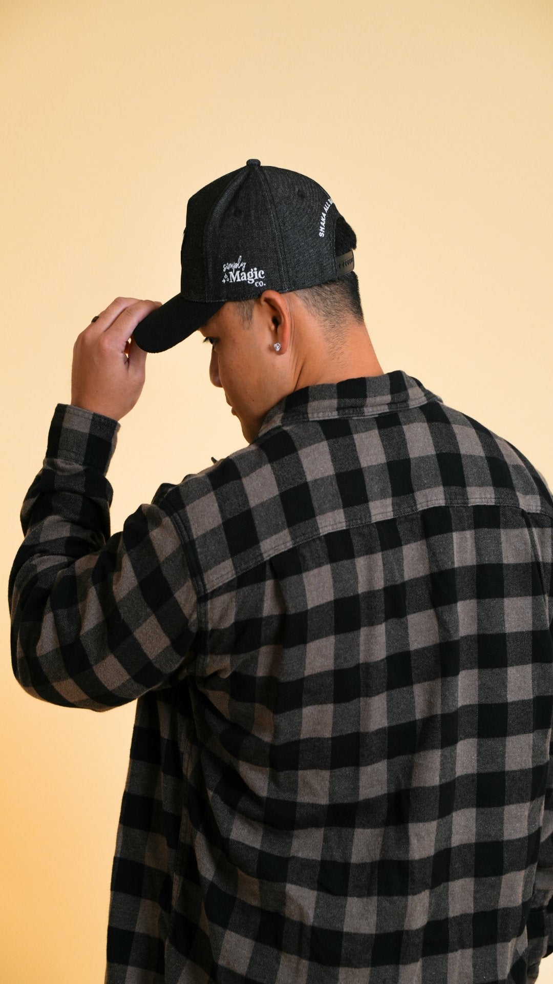 PARKS BASEBALL CAPS - Shaka Black Jean (With/Without Ears)