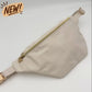 JUMBO FANNY PACK - Cream Leather