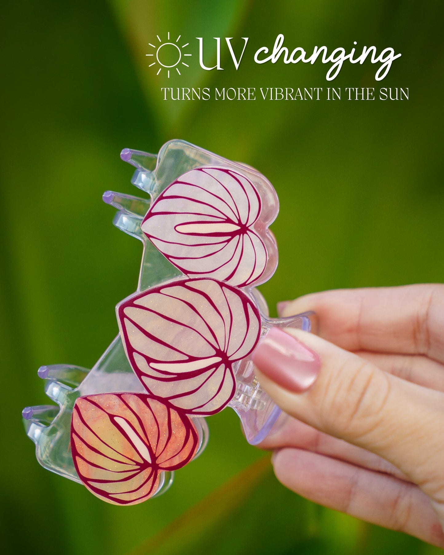 HAT HAIR CLIP - Anthurium