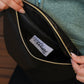 JUMBO FANNY PACK - Black Leather