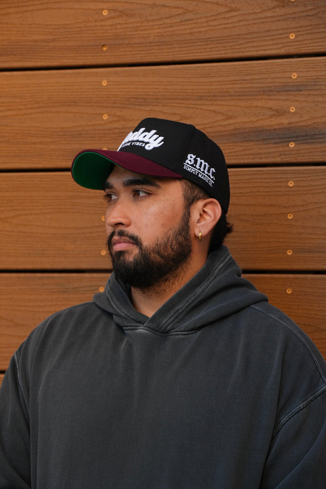 DADDY KINE VIBES - Black/Maroon