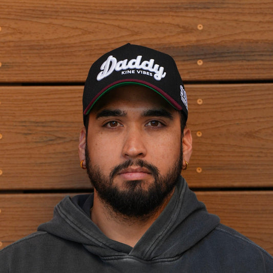 DADDY KINE VIBES - Black/Maroon