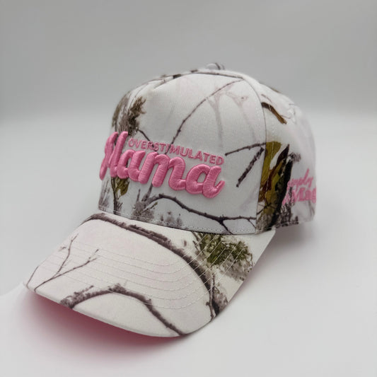 OVERSTIMULATED MAMA - Snow Camo/Pink