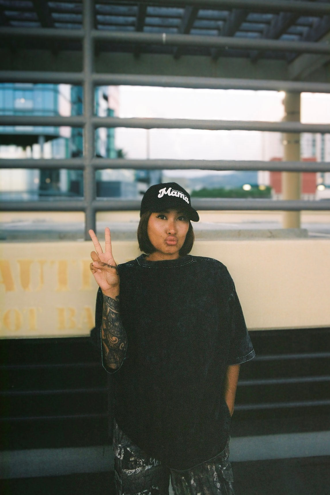 Overstimulated Mama Baseball Caps