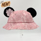 MOUSE EAR BUCKET HAT - Pink Hibiscus