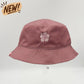 REVERSIBLE BUCKET HAT - Pink Hibiscus