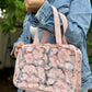 Pink Hibiscus Clear Bags (Hekili Designs Collab)