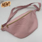 JUMBO FANNY PACK - Pink Leather