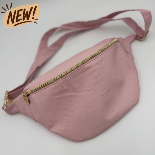 JUMBO FANNY PACK - Pink Leather