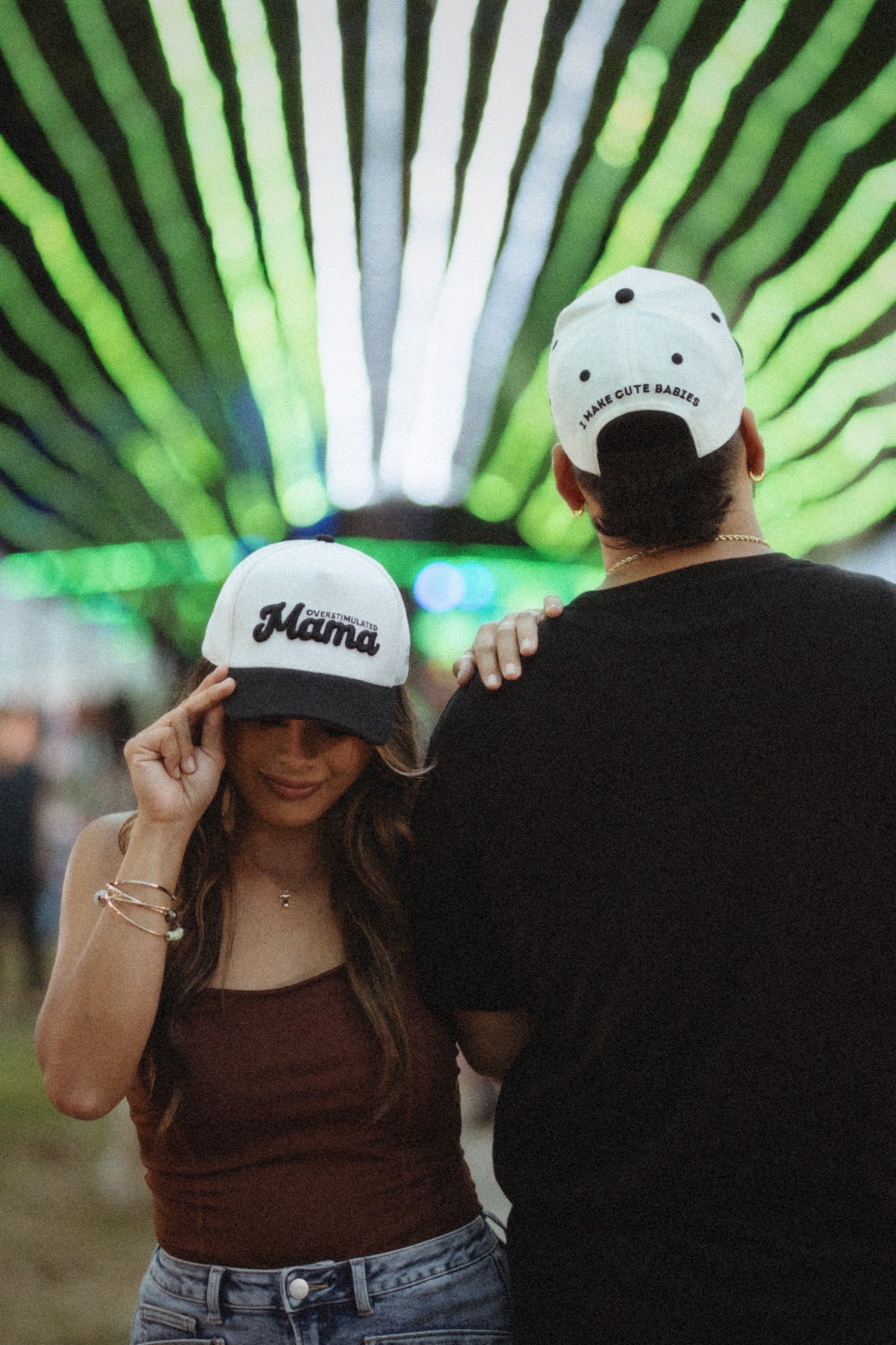 OVERSTIMULATED MAMA - Cream/Black