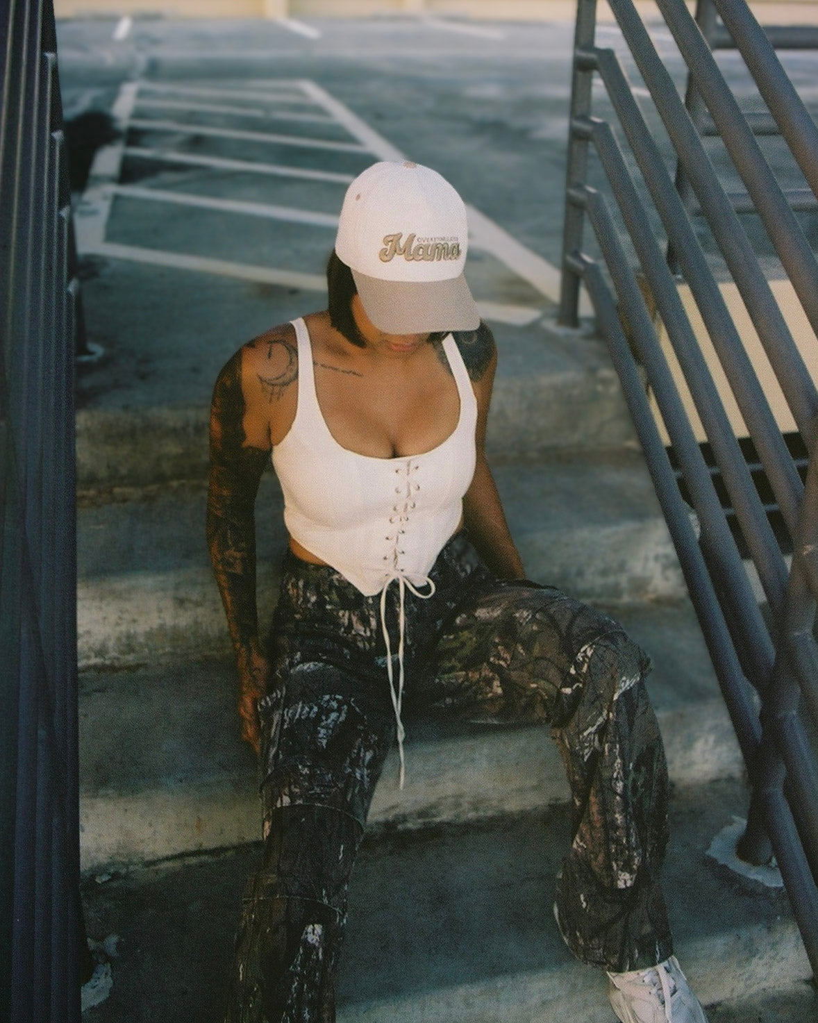 Overstimulated Mama Baseball Caps
