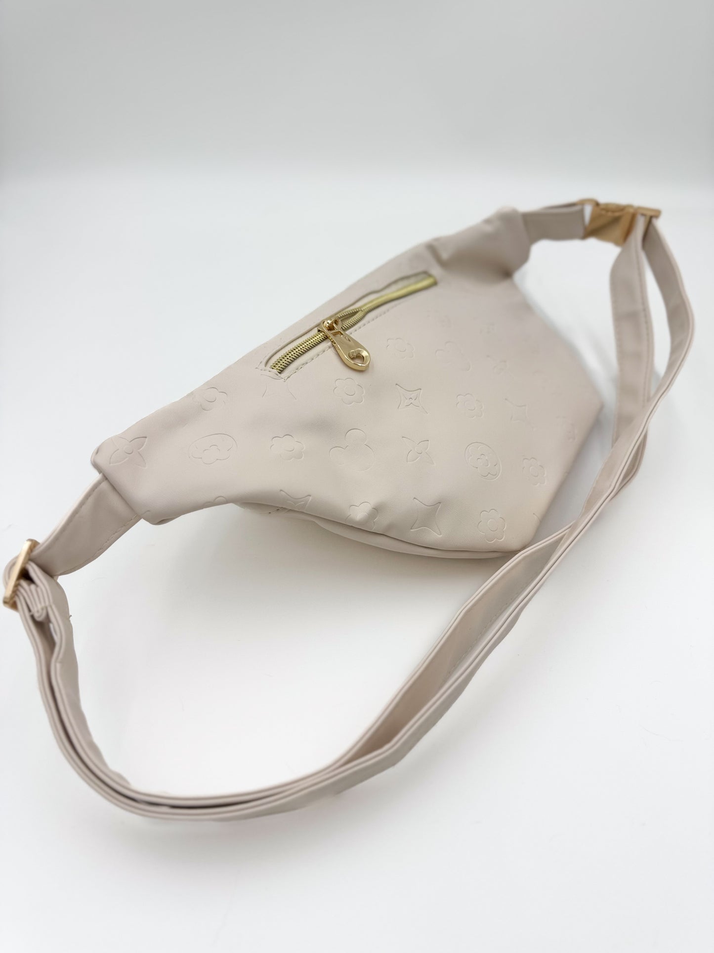 JUMBO FANNY PACK - Cream Leather