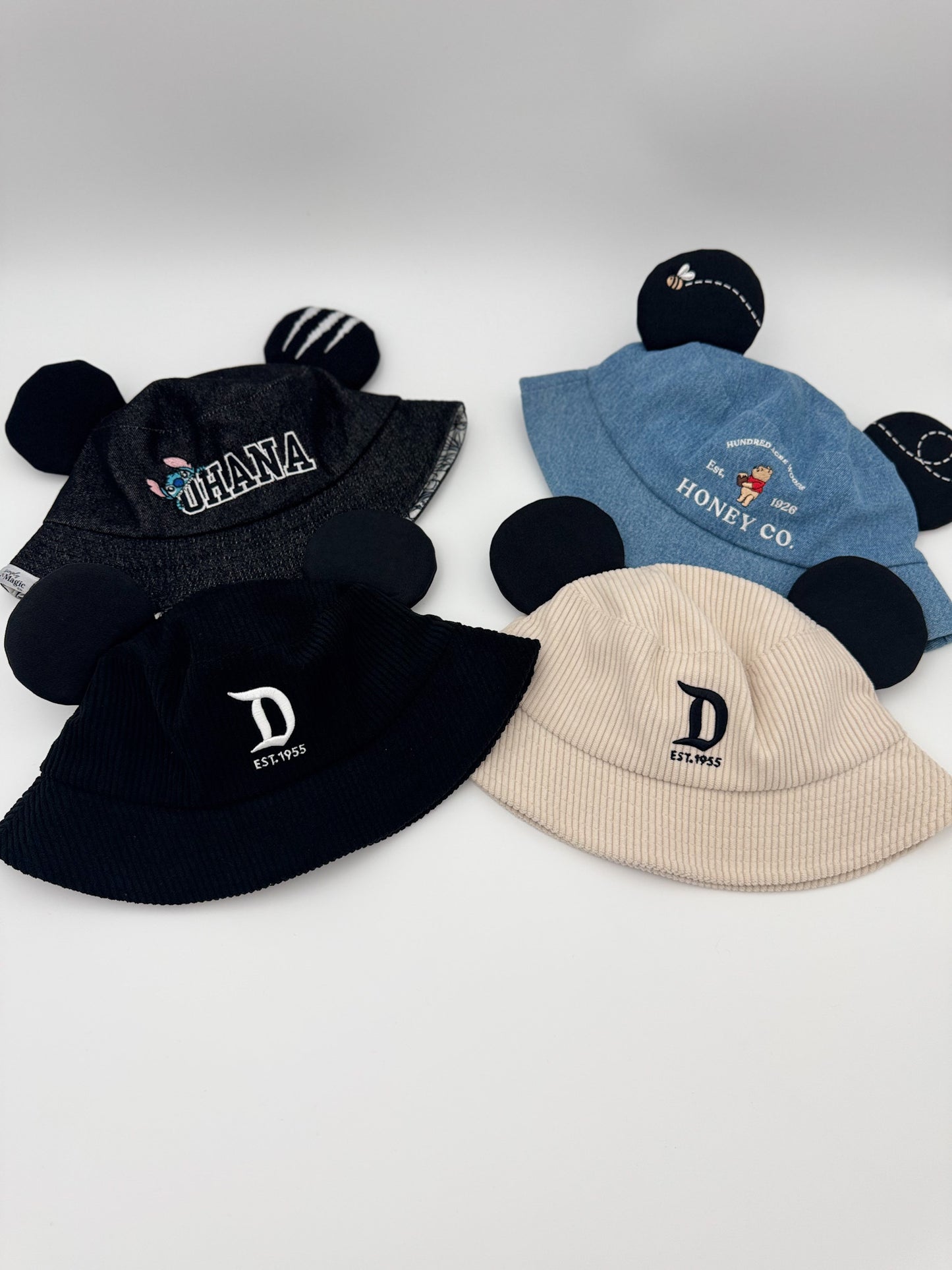 Adult Mouse Ear Bucket Hats