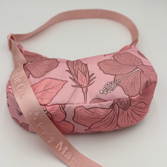 CROSSBODY BAGS - Pink Hibiscus