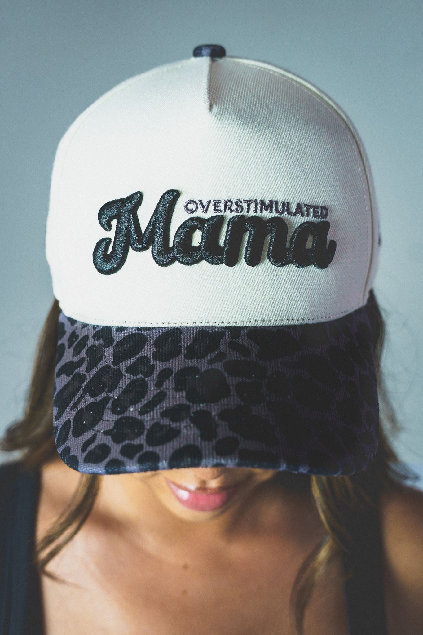 OVERSTIMULATED MAMA - Cream/Black Cheetah