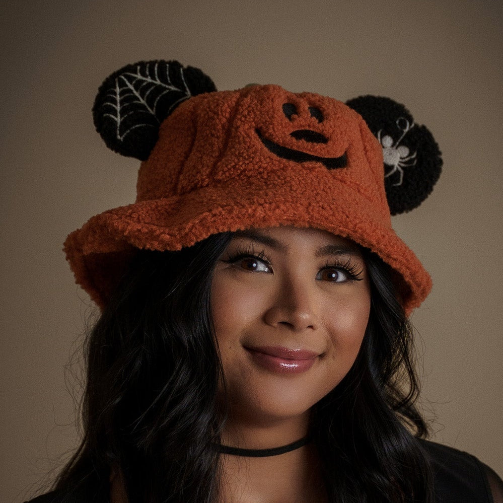 MOUSE EAR BUCKET HAT - Pumpkin Sherpa