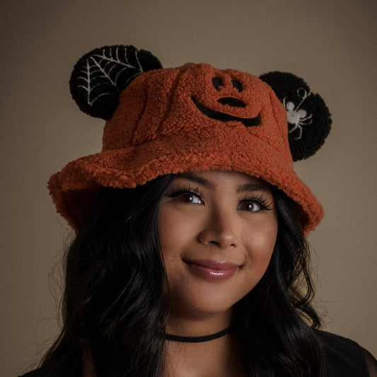 MOUSE EAR BUCKET HAT - Pumpkin Sherpa