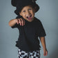 MOUSE EAR BUCKET HAT - Black Sherpa