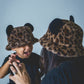MOUSE EAR BUCKET HAT - Faux Cheetah