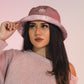 REVERSIBLE BUCKET HAT - Pink Hibiscus