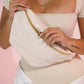 JUMBO FANNY PACK - Cream Leather