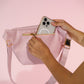 JUMBO FANNY PACK - Pink Leather