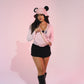 MOUSE EAR BUCKET HAT - Pink Hibiscus