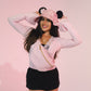 MOUSE EAR BUCKET HAT - Pink Hibiscus