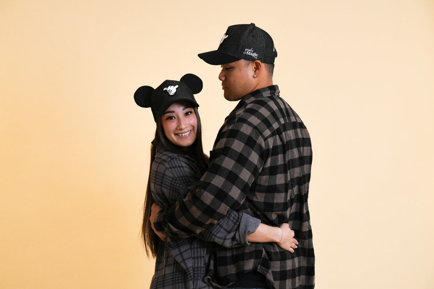 PARKS BASEBALL CAPS - Shaka Black Jean (With/Without Ears)