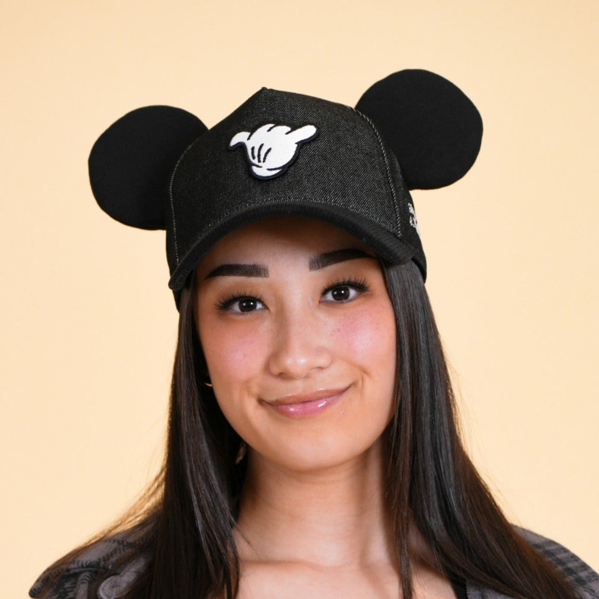 PARKS BASEBALL CAPS - Shaka Black Jean (With/Without Ears)