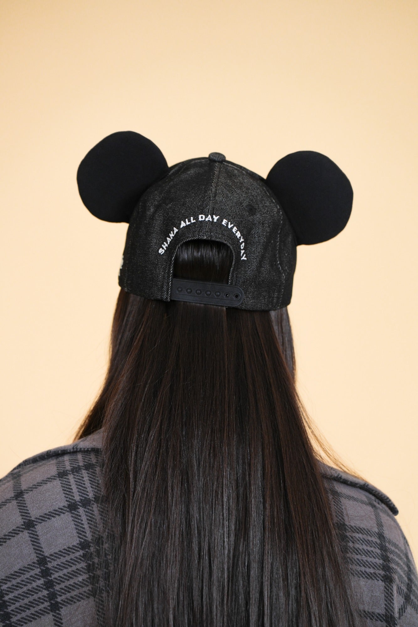 PARKS BASEBALL CAPS - Shaka Black Jean (With/Without Ears)