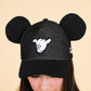 PARKS BASEBALL CAPS - Shaka Black Jean (With/Without Ears)