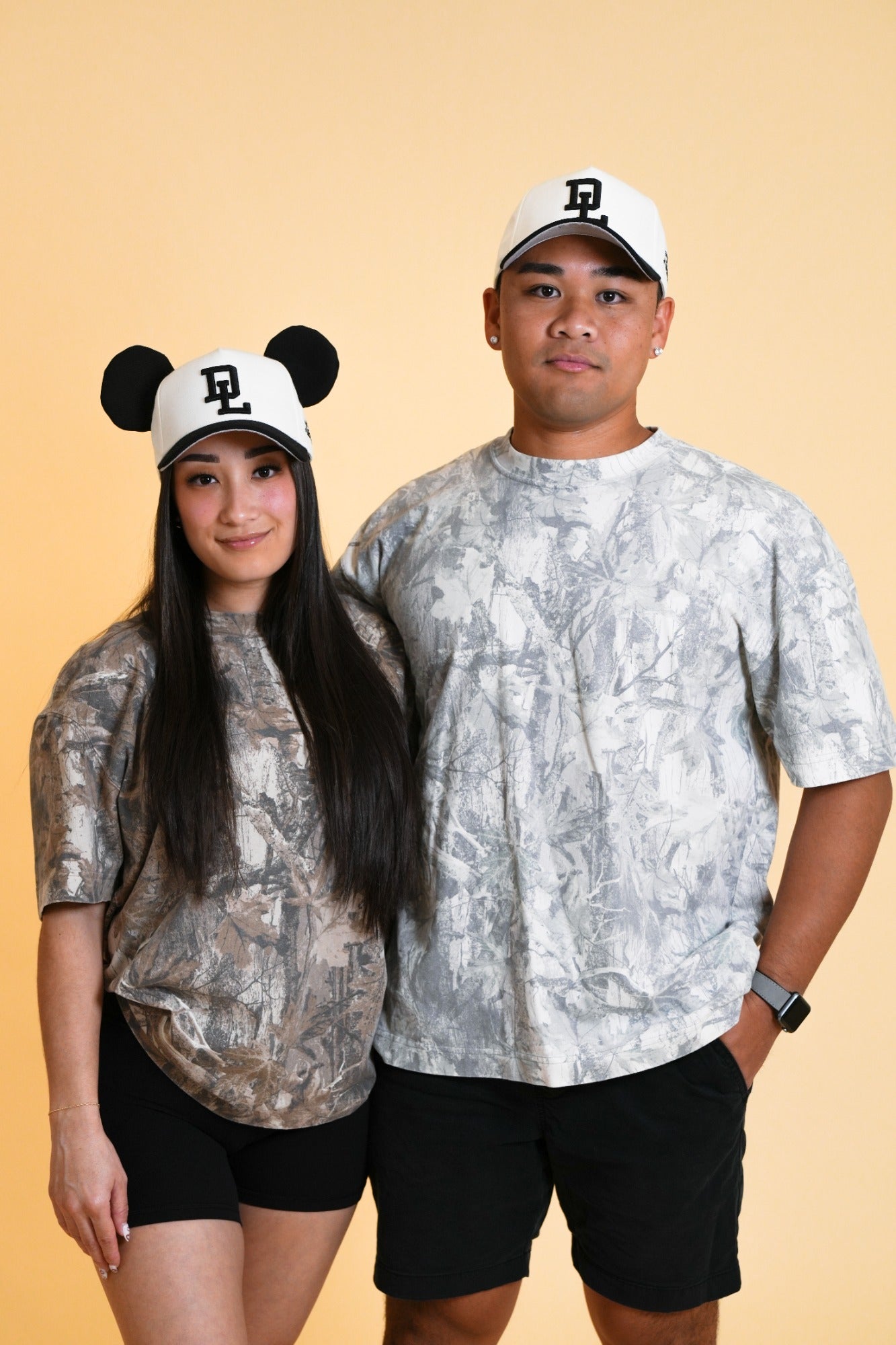 PARKS BASEBALL CAPS - Cream/Black (With/Without Ears)