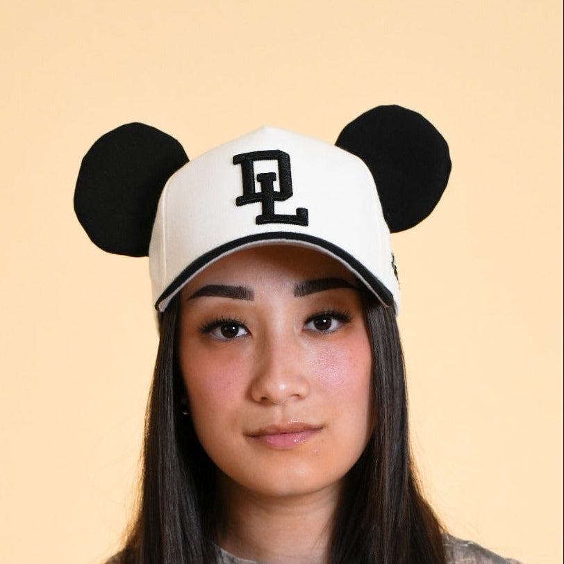 PARKS BASEBALL CAPS - Cream/Black (With/Without Ears)