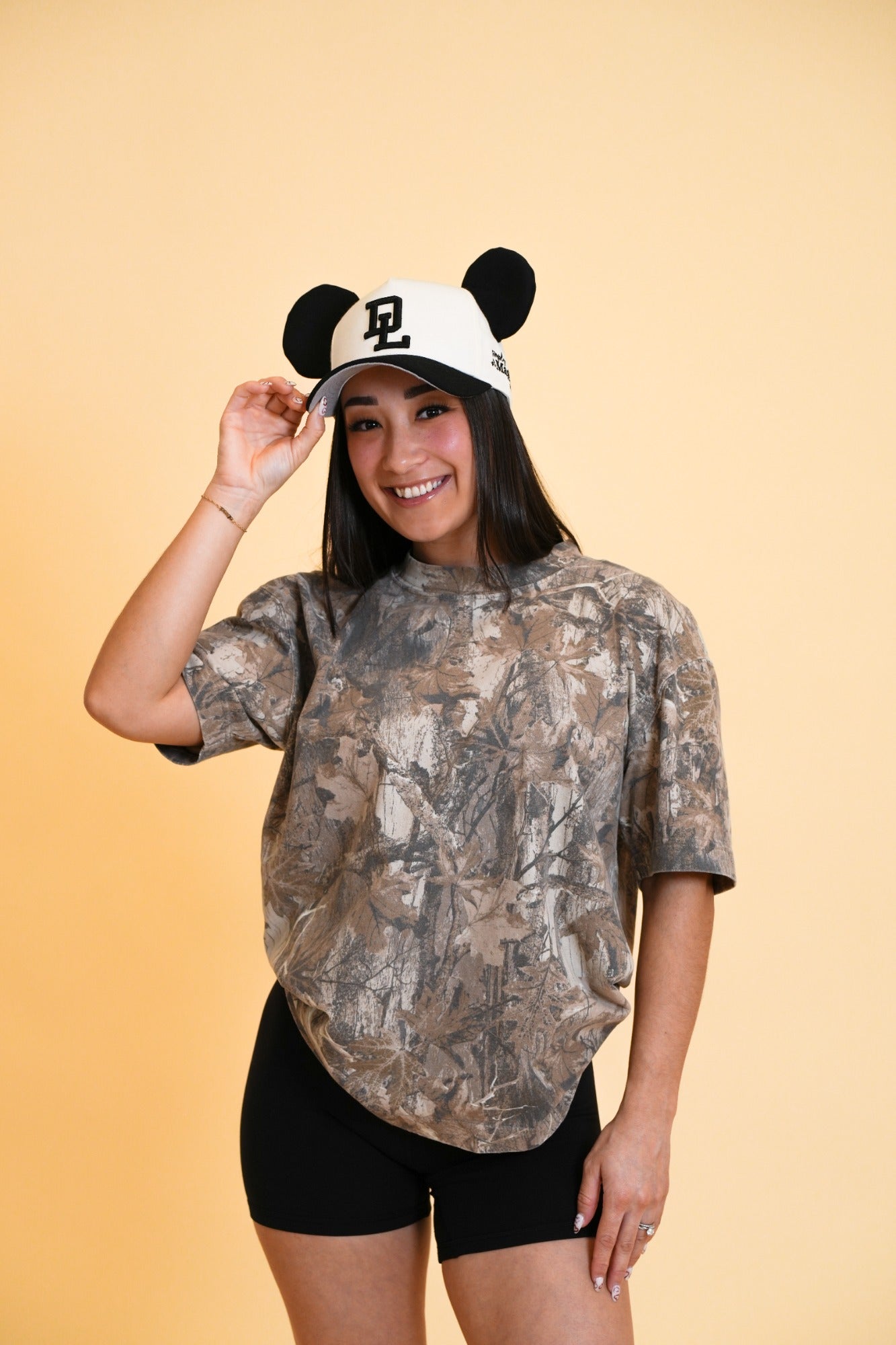 PARKS BASEBALL CAPS - Cream/Black (With/Without Ears)
