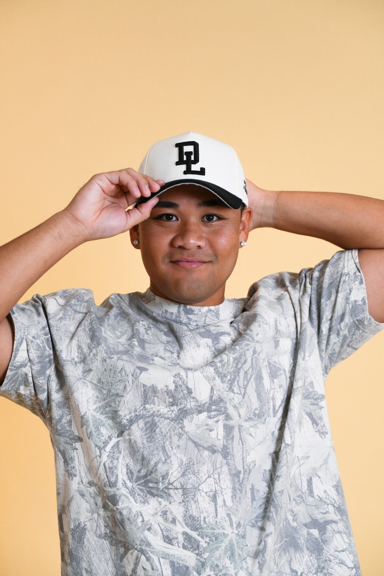 PARKS BASEBALL CAPS - Cream/Black (With/Without Ears)