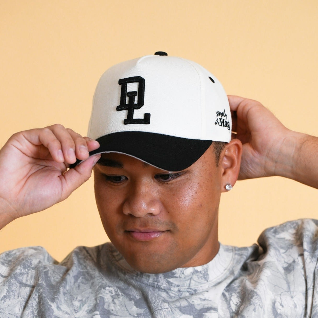 PARKS BASEBALL CAPS - Cream/Black (With/Without Ears)