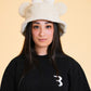MOUSE EAR BUCKET HAT - Cream Bow Sherpa