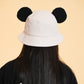 MOUSE EAR BUCKET HAT - Cream D