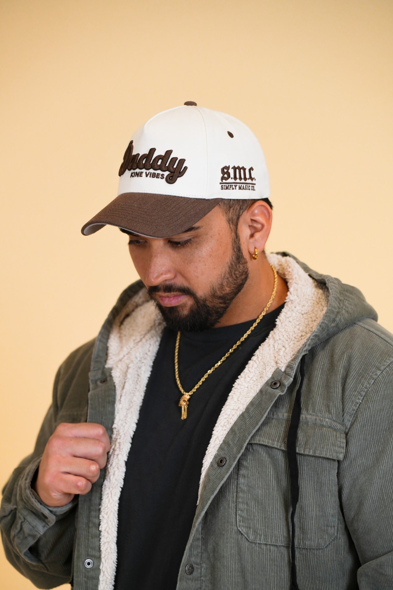 DADDY KINE VIBES - Cream/Brown