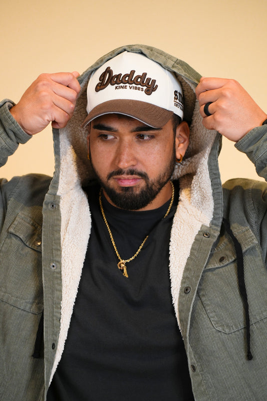 DADDY KINE VIBES - Cream/Brown