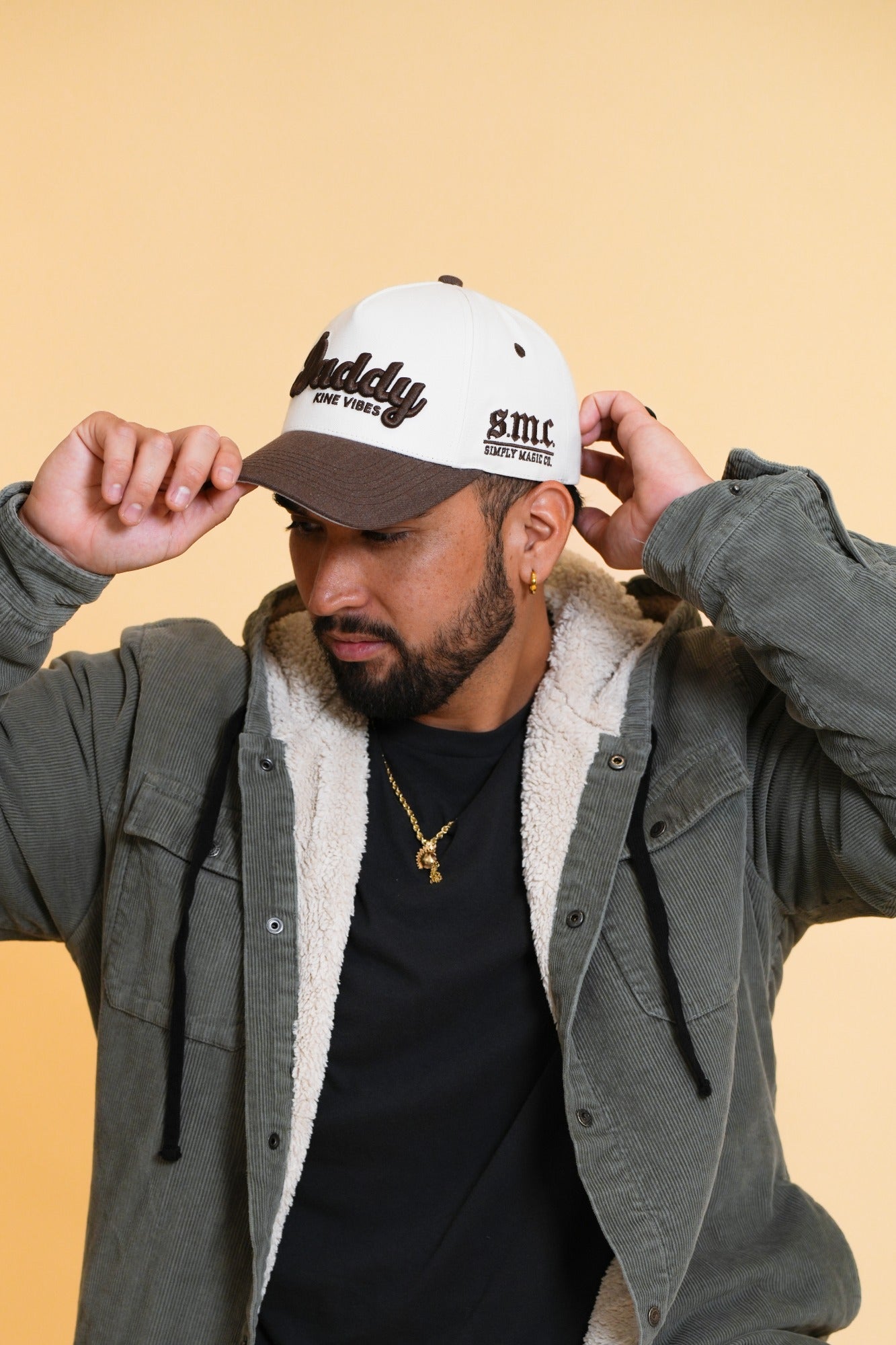 DADDY KINE VIBES - Cream/Brown