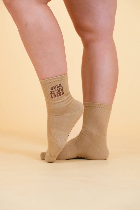 OVERSTIMULATED SOCKS - Toffee