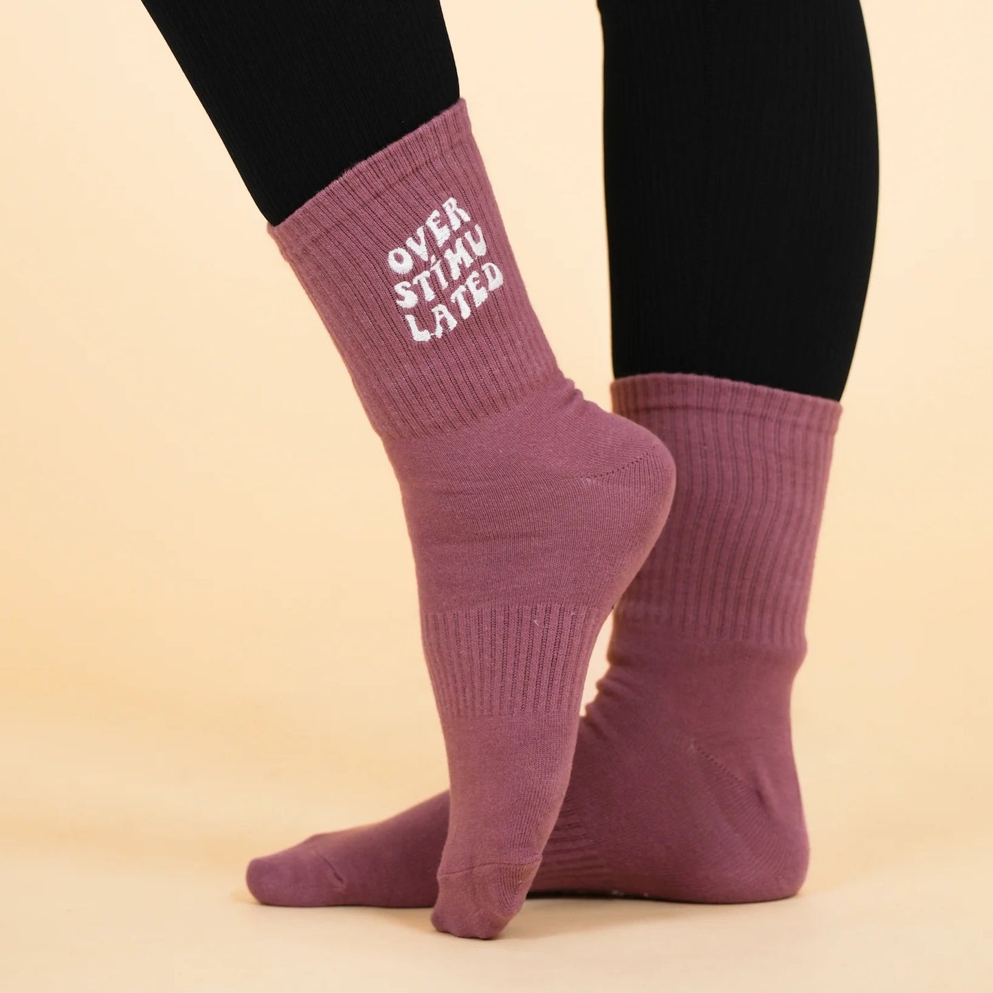 OVERSTIMULATED SOCKS - Mauve
