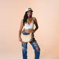 CROSSBODY BAGS - Leather Embossed Park Days