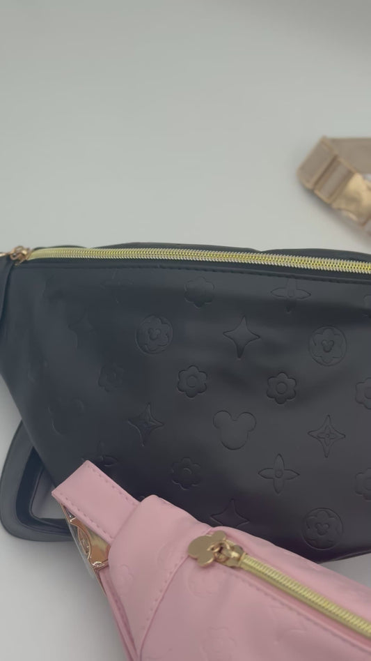 JUMBO FANNY PACK - Pink Leather